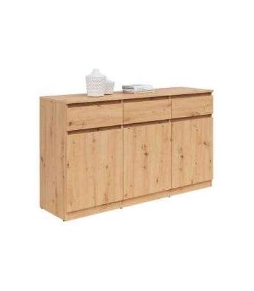 Kummut SATURN KOM3D3S 135 cm tamm artisan