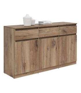 Kummut SATURN KOM3D3S 135 cm tamm flagstaff tume