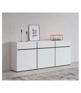 Kummut CROSS 249WMY43 valge/must 180 cm