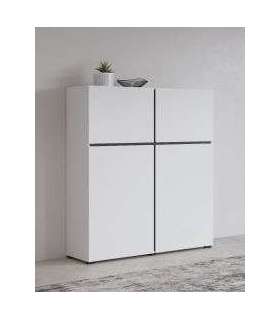 Kummut CROSS 249WMY76 valge/must 119 cm