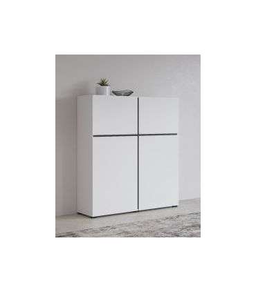 Kummut CROSS 249WMY76 valge/must 119 cm