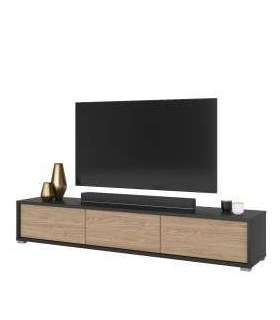 Tv-alus FRIDA 180 cm 24JDMT38 antratsiit/õlitatud tamm