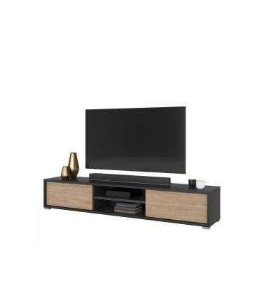 Tv-alus FRIDA 180 cm 24JDMT40 antratsiit/õlitatud tamm