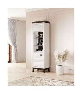 Vitriinkapp TISARO 2473LJ05 valge kõrgläige vasakpoolne