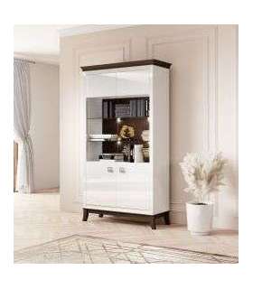 Vitriinkapp TISARO 2473LJ12 valge kõrgläige