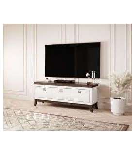 Tv-alus TISARO 2473LJ39 valge kõrgläige 160 cm