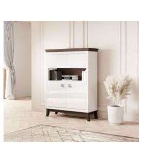 Kummut TISARO 2473LJ42 valge kõrgläige 116 cm