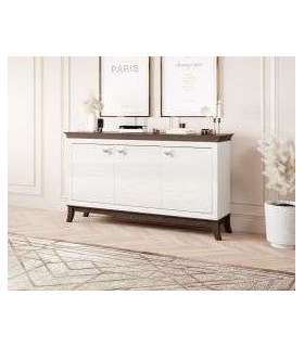 Kummut TISARO 2473LJ43 valge kõrgläige 160 cm