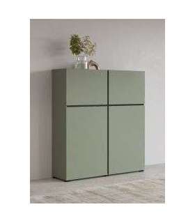 Kummut CROSS 24GWMY76 roheline/must 119 cm