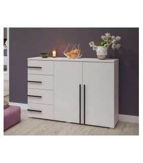 Kummut VIOLLA 2497LP45 valge 134 cm