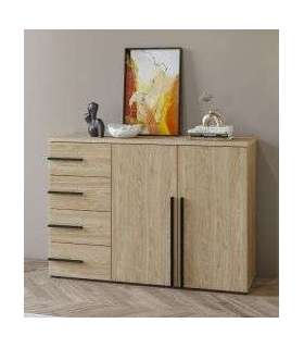 Kummut VIOLLA 24DOLP45 õlitatud tamm 134 cm