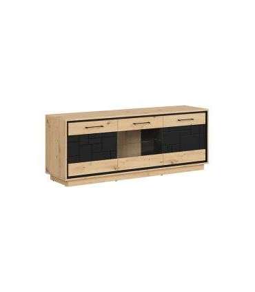 Tv-alus PONT RTV2D1W 160 cm tamm artisan/must
