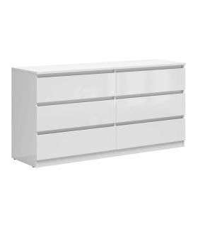 Kummut TETRIX KOM6S valge kõrgläige 150 cm