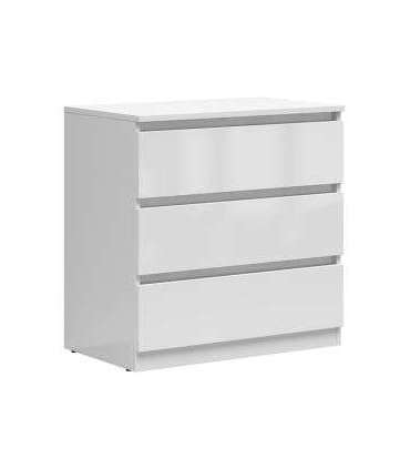 Kummut TETRIX KOM3S valge kõrgläige 75 cm