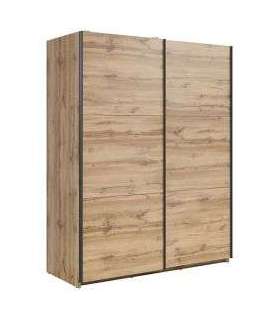 Liugustega riidekapp 153cm TETRIX tamm wotan