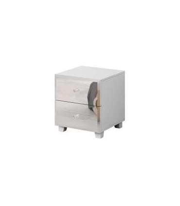 Öökapp Bellagio 45/51/45cm valge/peegel