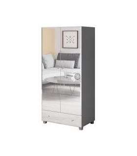 Riidekapp Bellagio 86 cm hall/peegel