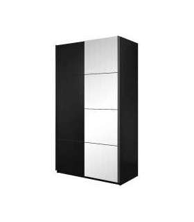 Liugustega riidekapp 150 cm BETA 22W01655 must