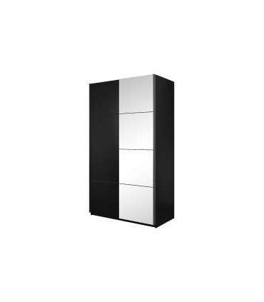 Liugustega riidekapp 150 cm BETA 22W01655 must