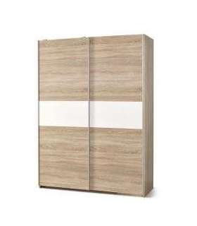 LIUGUSTEGA RIIDEKAPP 153CM LIMA S-1 valge/sonoma