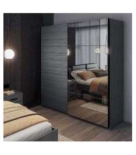 Liugustega riidekapp 200cm GALAXY 24CBEA67 tamm carbon