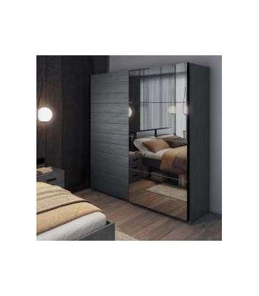 Liugustega riidekapp 200cm GALAXY 24CBEA67 tamm carbon