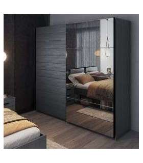 Liugustega riidekapp 221cm GALAXY 24CBEA68 tamm carbon