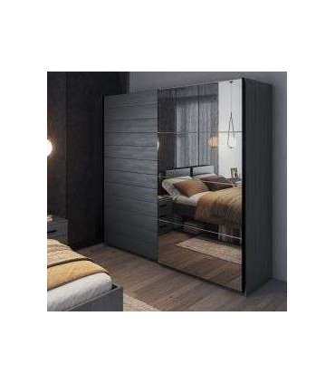 Liugustega riidekapp 221cm GALAXY 24CBEA68 tamm carbon