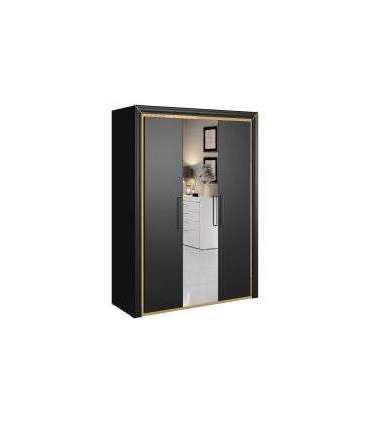 Riidekapp peegliga ARNO 24W0LF19 must 155 cm