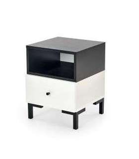 Öökapp SILVIA 40/40/52 cm must/valge