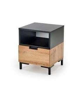 Öökapp SILVIA 40/40/52 cm tamm wotan/must