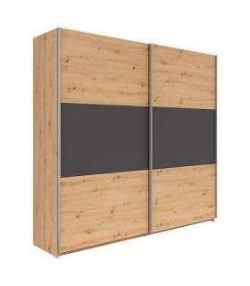 Liugustega riidekapp 218 cm SATURN SZF2D