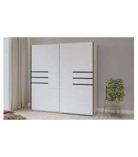 Liugustega riidekapp VIOLLA 200 cm 2497LP57 valge