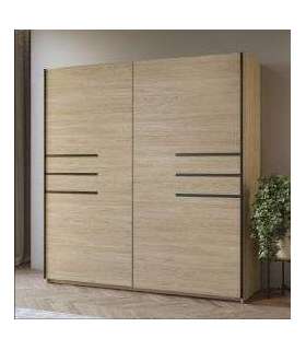 Liugustega riidekapp VIOLLA 200 cm 24DOLP57 õlitatud tamm