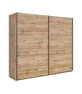 Liugustega riidekapp 220 cm TETRIX tamm wotan