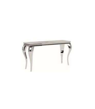 Seinalaud/konsoollaud PRINCE C ceramic valge calacatta/kroom 120x40