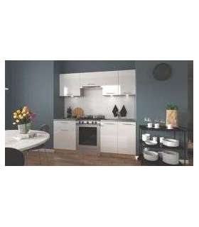 Köögikomplekt MARIJA 200 valge kõrgläige/tamm sonoma