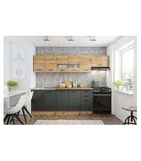 Köögikomplekt PERLA 260 tamm artisan/tumehall