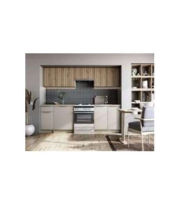 Köögikomplekt TATIANA 240 cm pähkel/sonoma