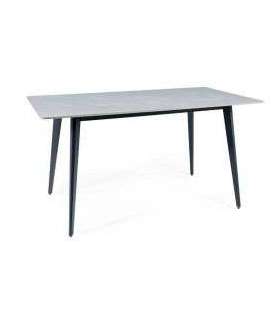 Söögilaud IVY hall marmor/must 140X80 cm