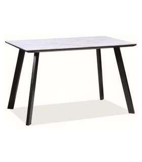 SÖÖGILAUD Samuel marmor/must 120 x 80 cm