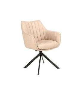 Pöörlev tool AZALIA beež kunstnahk