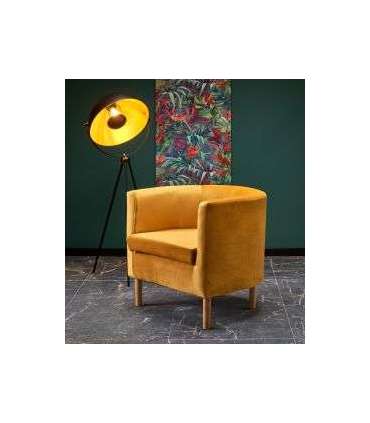 Tugitool CLUBBY 2 velvet sinepikollane