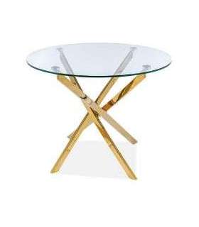 Ümmargune söögilaud AGIS kuldne 90cm
