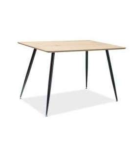 Söögilaud REMUS tamm/must 120x80