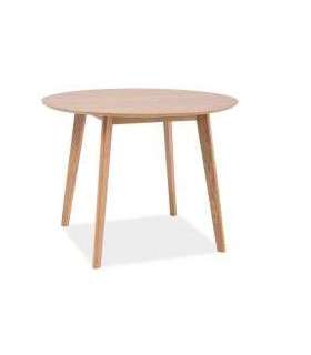 Ümmargune söögilaud MOSSO II tamm 90