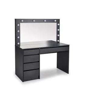 Tualettlaud/peeglilaud HOLLYWOOD XL 120/55/140 cm must