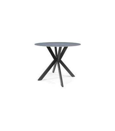 Ümmargune söögilaud TALIA hall marmor 90 cm