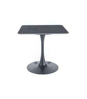 Söögilaud ESPERO II must marmor/must 80x80 cm