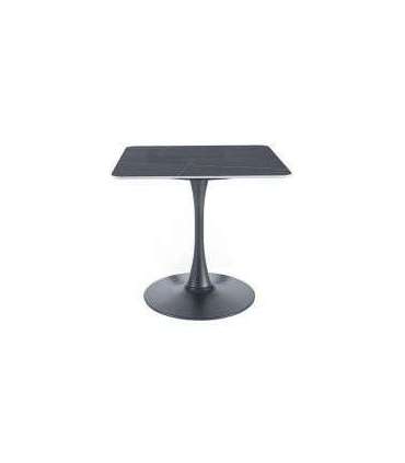 Söögilaud ESPERO II must marmor/must 80x80 cm